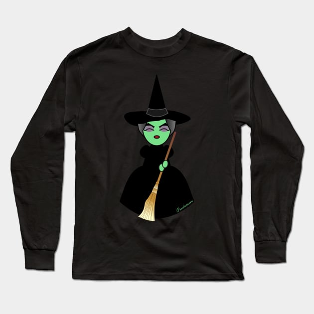 Kokeshi Wicked witch Long Sleeve T-Shirt by Pendientera